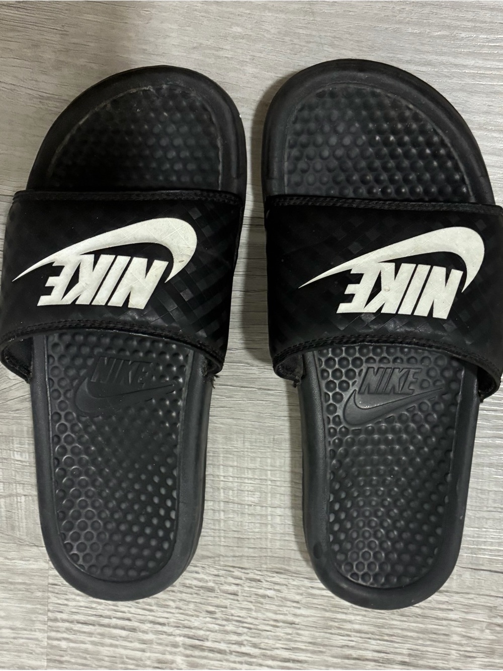 nike black slide sandals